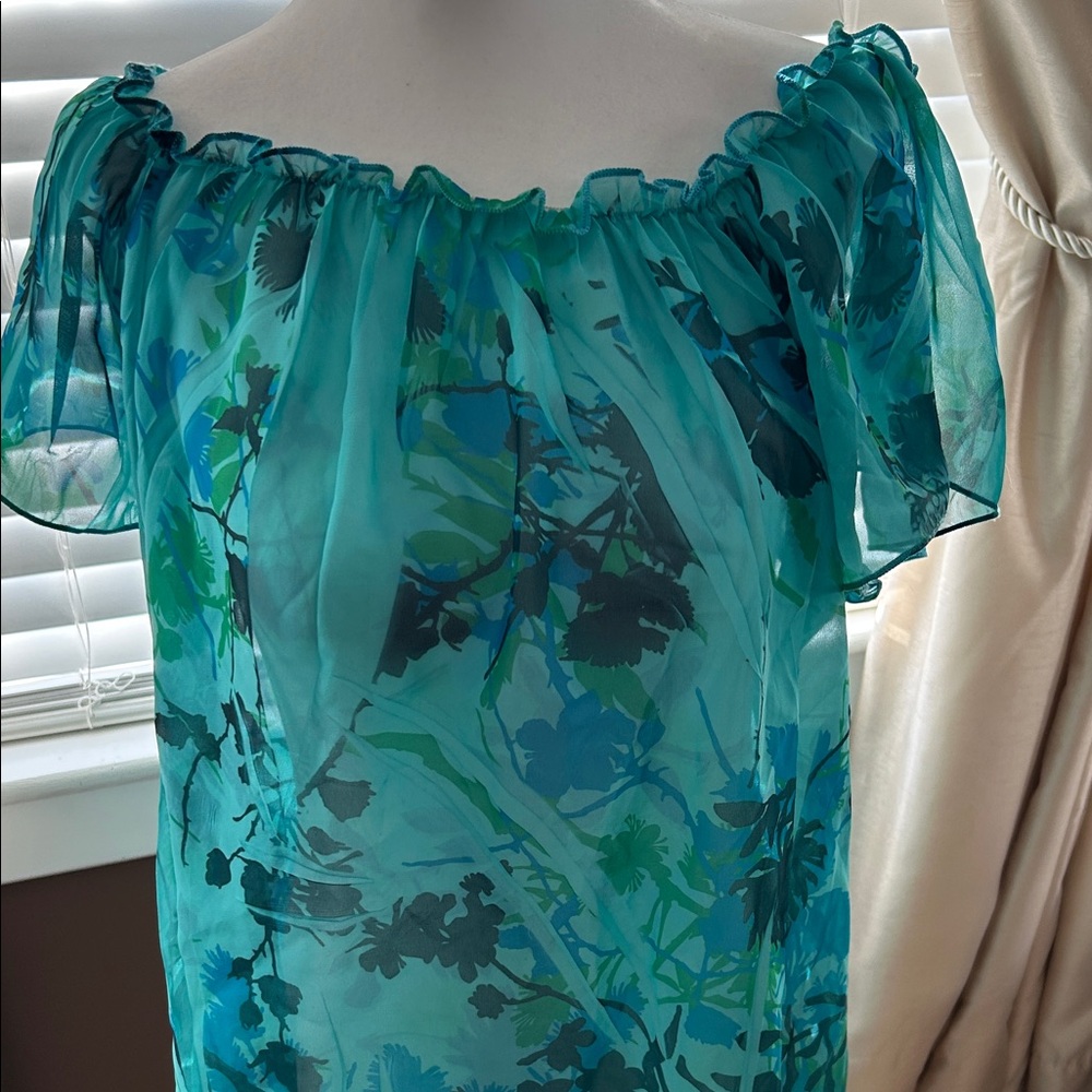 Floral Blouse - Teal